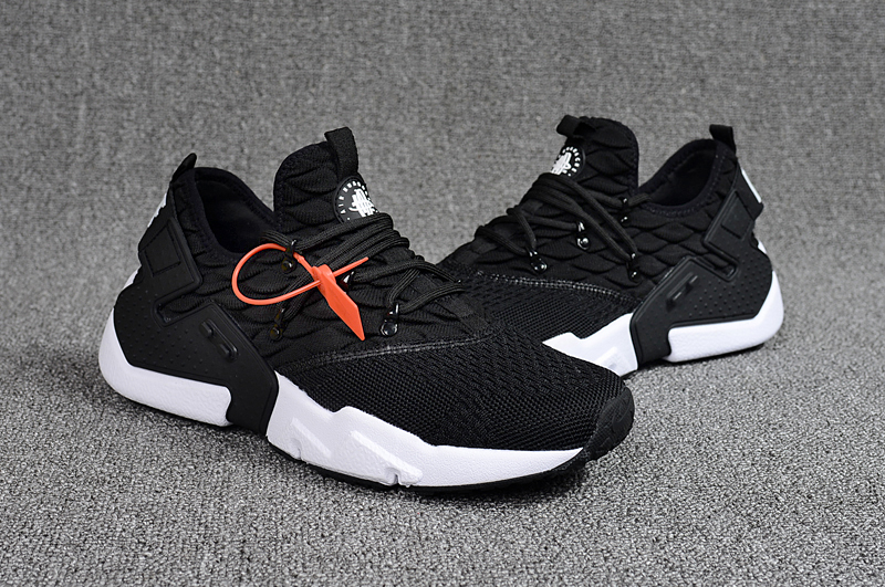 Nike Air Huarache 6 Knit Black White Shoes For Women